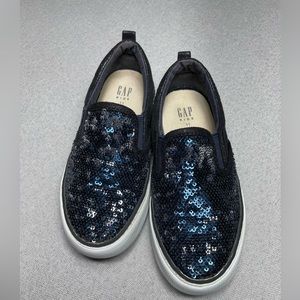 Gap Navy Sequin Slip On Sneaker Shoes | Size 11